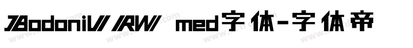 BodoniURW med字体字体转换